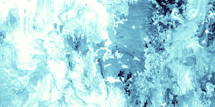 blue water splash abstract frozen background. pattern and liquid ice texture.