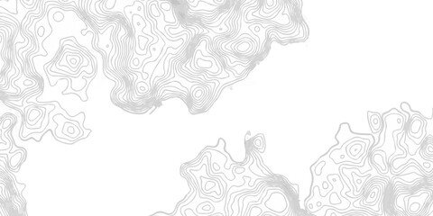 Abstract topography pattern seamless lines sea map modern design white background. Abstract digital topographic contour map concept space geometric strip grid line. Natural discovery of maps. © coal digger