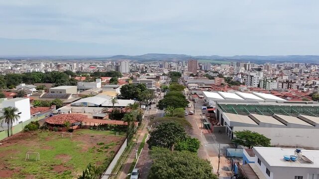 Drone Footage of Sebasti&atilde;o Amorim Neighborhood, Patos de Minas, Brazil