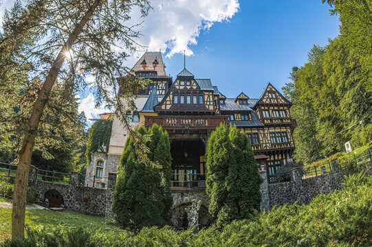 The Pelisor Castle in Sinaia, Transylvania, Romania. Was built in 1899&ndash;1902 by order of King Carol I, as the residence for his nephew and heir, the future King Ferdinand and his consort Queen Marie.