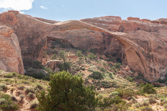 Landscape Arch in Arches National Park, Utah, USA