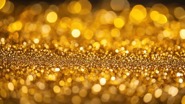 gold glitter background with bokeh effect