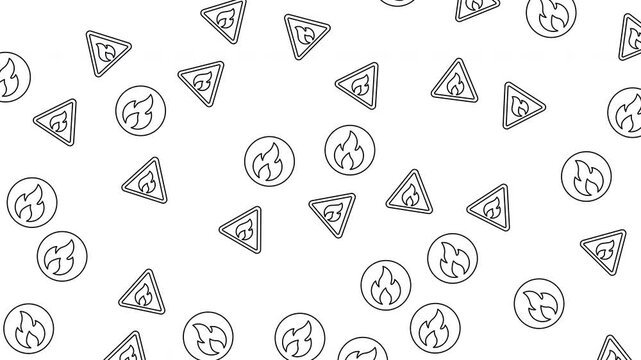 Ideal for graphic design projects, these versatile black outlined fire symbols are perfect for creating dynamic and fiery visuals.