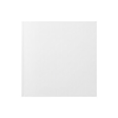 Fototapeta premium Blank white square book cover mockup