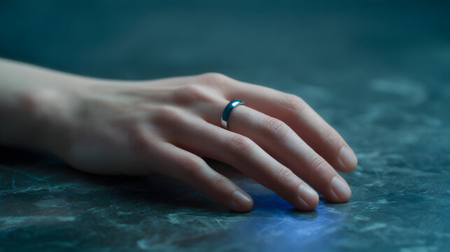 A Close-Up Shot of a Person's Hand Wearing a Ring
