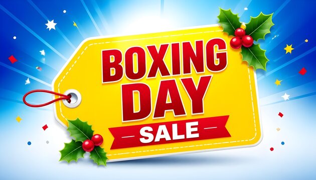 Boxing Day sale Background template with price tag . vector illustration 