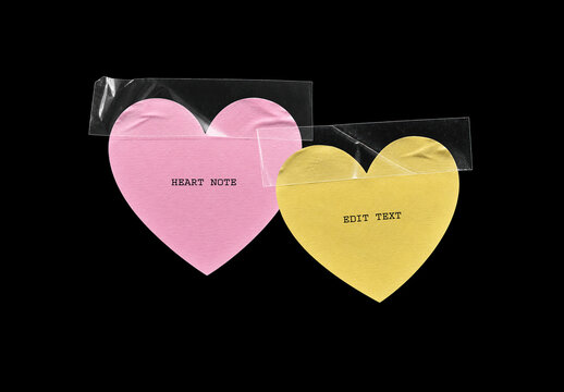 Heart-Shape Paper Notes