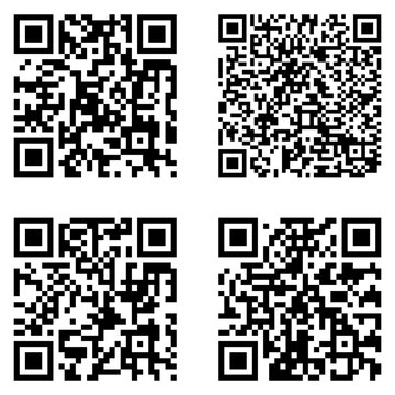 QR code set. Quick response codes