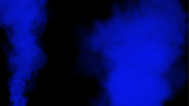 Blue smoke fog abstract background texture