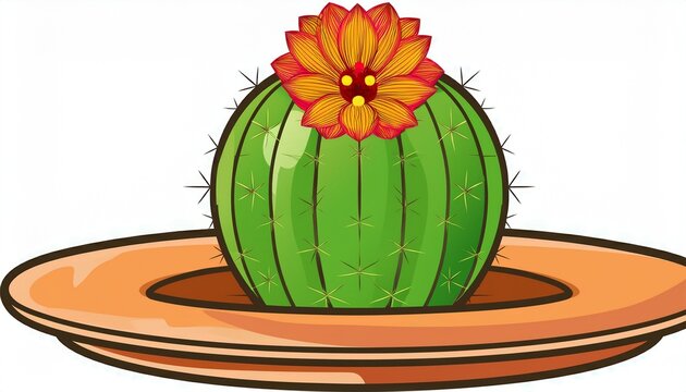 Cactus With Flower