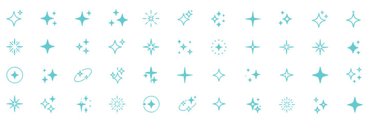 Generative AI logo icon magic sparkle stars symbol , Artificial intelligence sign. Vector ai generated icon blue logo. Artificial intelligence symbol, sparkle star with square button.   © HIKE STUDIO 9