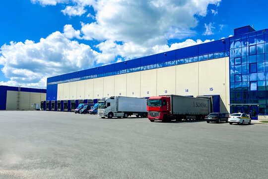 MINSK, BELARUS - June 9, 2026: Ozon delivery service at Ozon warehouse in Belarus.