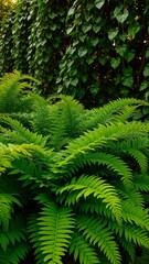 Fototapeta premium Vibrant Emerald Plant Background