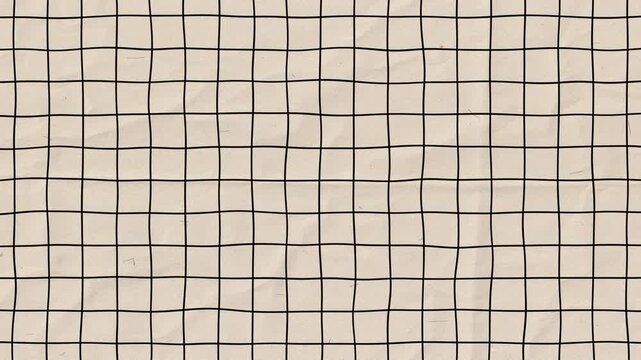Hand, drawn, black, grid, on, beige,, Alpha channel, sketchy, square, pattern, animation, vintage, notebook, texture, motion, graphic, stop, motion, artistic, doodle.
