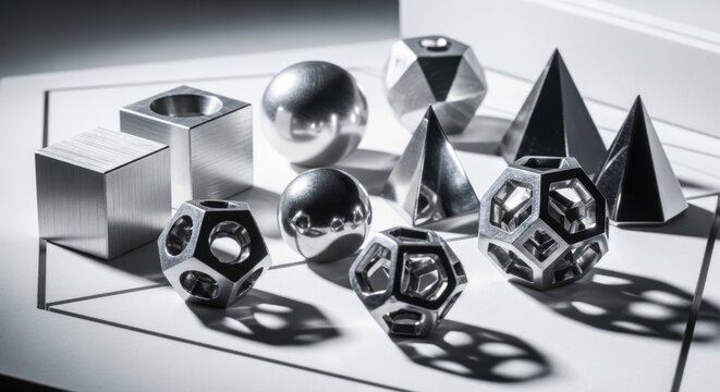 Precisely Cut Geometric Metal Shapes Collection 449