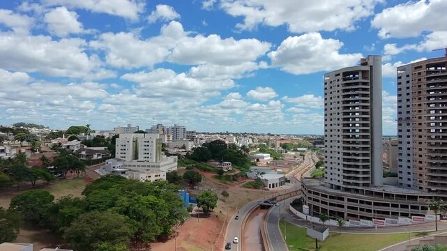 Imagens A&eacute;reas de Drone da Avenida F&aacute;tima Porto, Patos de Minas, Brasil