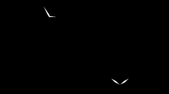 Line path animation pack featuring a white outline cursor arrow and heart shape self-drawing on a black background