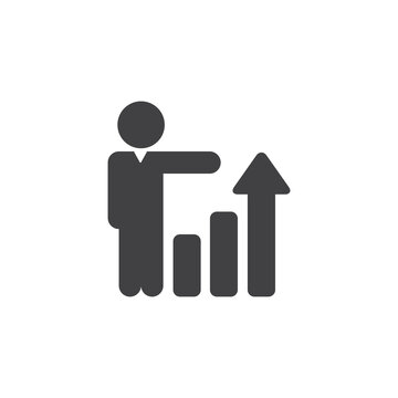 Business strategy icon.Containing business, planning, strategy, strategic plan, brainstorming, analysis, statistics icon. Vector illustration