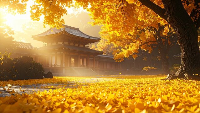イチョウの絨毯」の写真素材 | 2,466件の無料イラスト画像 | Adobe Stock