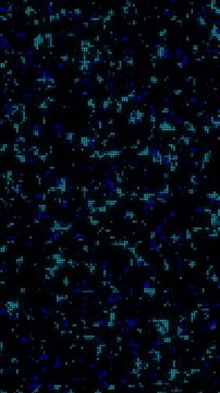 Abstract blue animate vertical Background. Abstract block light trails futuristic background.