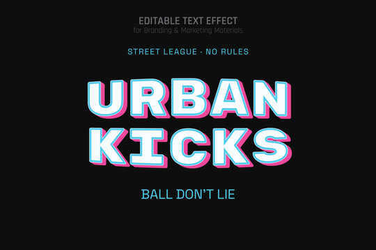 Urban Y2K Street Editable Text Effect