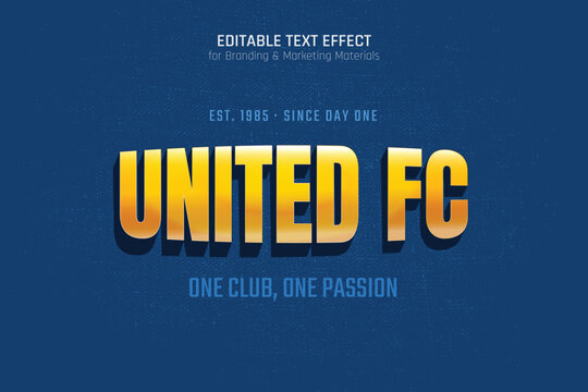 Bold Sports 3D Editable Text Effect