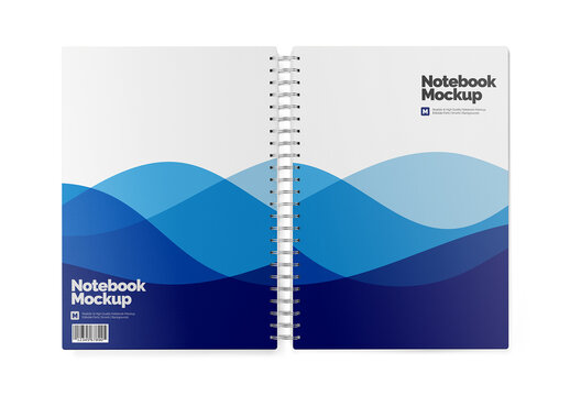 Notebook Mockup Realistic Design for Brand Presentation and Marketing