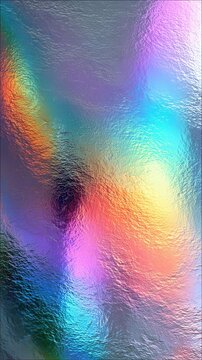 Iridescent Textured Surface Vibrant Holographic Background Design