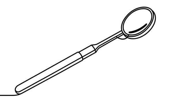 Medical otoscope tool isolated on white background.
