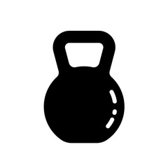 Fototapeta premium Kettlebell fitness equipment - vector icon
