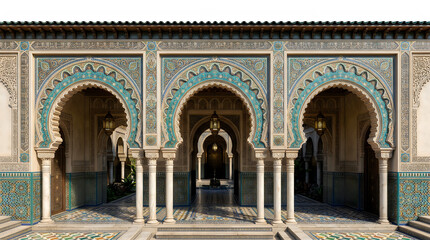 Obraz premium Moroccan tiled arches architecture