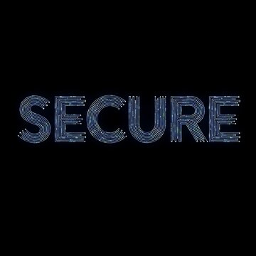 Secure Digital Technology Concept with Lock and Network.