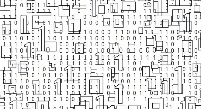 Binary Code Geometric Pattern Design