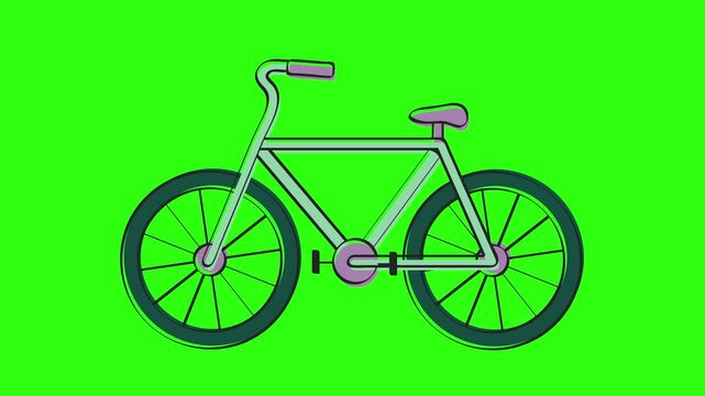 vintage bicycle vector illustration