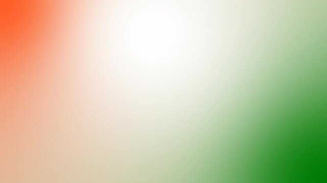 Indian flag gradient animated background. India flag flowing smooth blurred background. tricolour motion video