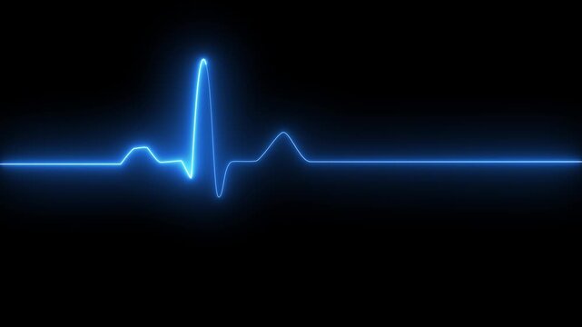 Heart Rate Monitor Electrocardiogram Ekg Or Ecg Looping background. animated normal sinus rhythm. animated ekg display