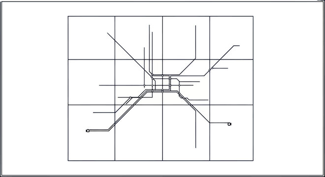 Minimalist Subway Map Infographic Design