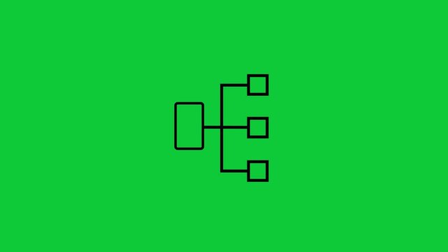 Minimal classification icon featuring layered geometric categories arranged in a clean circular structure, symbolizing organization, sorting, labeling, and data grouping in a modern flat vector style.