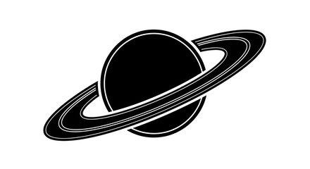 Saturn Planet Minimalist Vector Illustration © whatdou