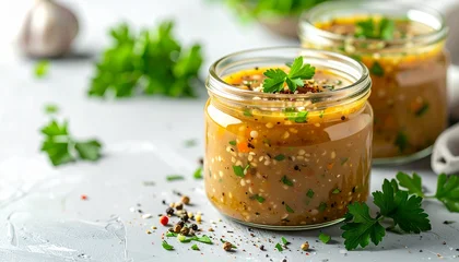 Freekeh-Suppe im eleganten Vorspeisenglas © Yvonne Bogdanski