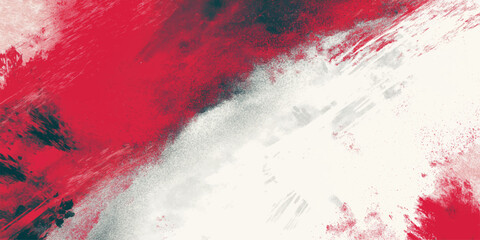Abstract Red and White Grunge Paint Texture Background with Watercolor Splash Pattern Vintage Wall Design and Artistic Distressed Backdrop Illustration © LOVE LOST