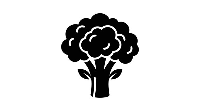 Vector illustration of broccoli icon vector illustration on a transparent background