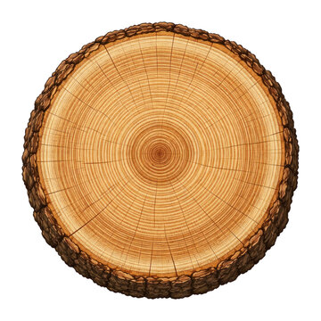 PNG Detailed tree ring illustration