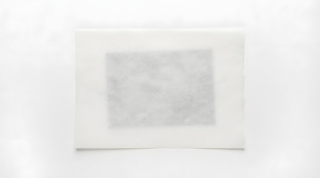 A blurry grayscale photograph of an unclear document on a white surface