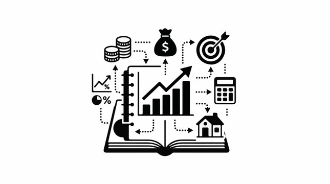 Business concepts including finance growth charts and goals