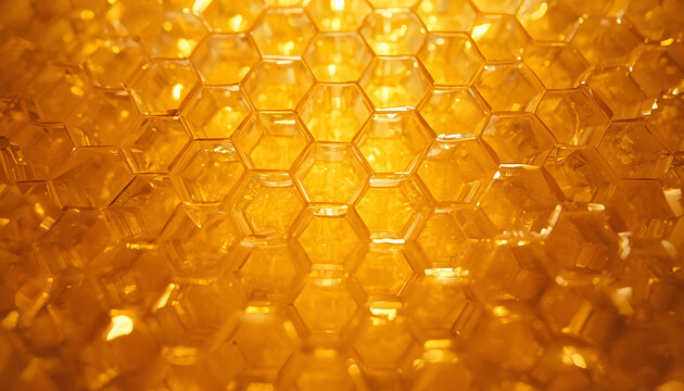 Honeycomb hexagonal pattern