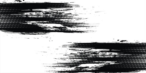 Tire tread marks, wheel textures, tire marks - car racing, motocross, drift, rally, off-road and others. Vector black isolated texture in grunge style