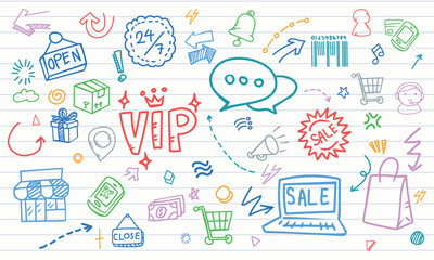 Obraz premium VIP Exclusive Member Club and Premium Mobile Retail Lined Paper Wallpaper