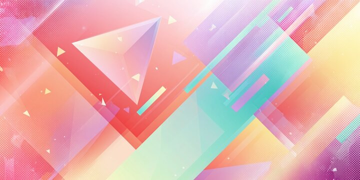 Abstract geometric background with colorful triangles and gradients