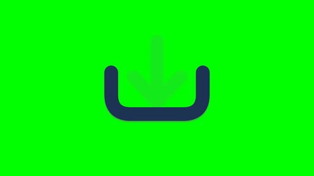 Download Icon Animation on Green Screen